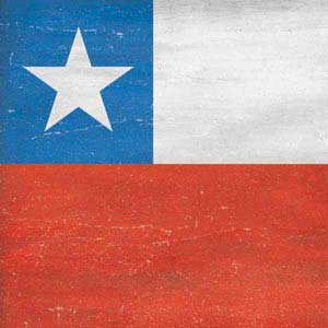 Chile Flag Distressed PlayStation 4 Gold Wireless Headset Skin